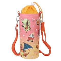 Japan Pokemon Plastic Bottle Holder - Characters / Gradient Pink & Orange