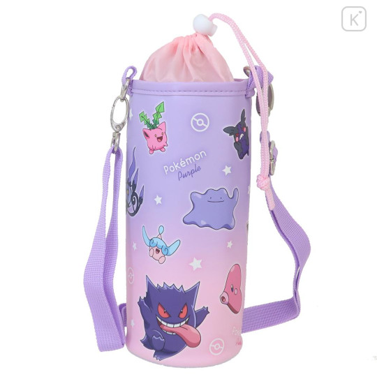 Japan Pokemon Plastic Bottle Holder - Characters / Gradient Purple & Pink - 1