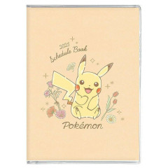 Japan Pokemon A6 Planner Monthly Schedule Book - Pikachu / Orange 2025