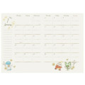 Japan Pokemon A6 Planner Monthly Schedule Book - Pikachu / Enjoy Tea Time 2025 - 2