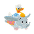 Japan Tokyo Disney Resort Sticker For Cloth Surface & Iron Patch - Donald Duck & Dumbo : Flying - 1