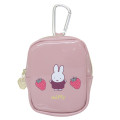 Japan Miffy Square Mini Pouch - Miffy / Strawberry Pink - 1