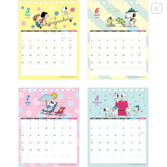 Japan Peanuts Desk Calendar - Snoopy / Drawing 2025 - 3