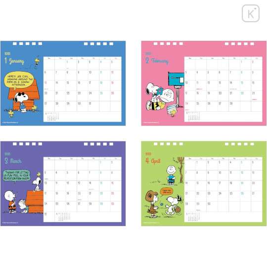 Japan Peanuts Desk Calendar - Snoopy / Kids 2025 - 2