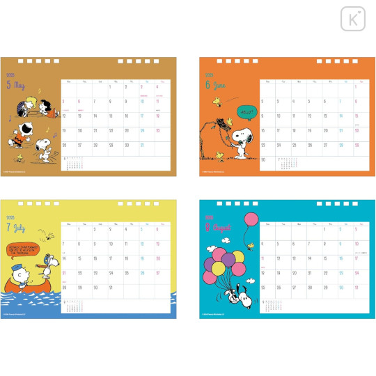 Japan Peanuts Desk Calendar - Snoopy / Kids 2025 - 3