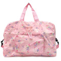 Japan Sanrio Travel Folding Boston Bag - My Melody : Watercolor Flower - 1