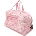 Japan Sanrio Travel Folding Boston Bag - My Melody : Watercolor Flower - 2
