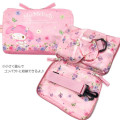 Japan Sanrio Travel Folding Boston Bag - My Melody : Watercolor Flower - 4