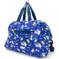 Japan Sanrio Folding Boston Bag - Cinnamoroll / Watercolor Flower - 2