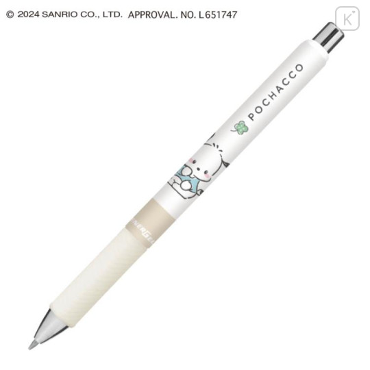 Japan Sanrio EnerGel Gel Pen - Pochacco / Wink - 1