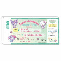 Japan Sanrio Die-cut Memo Pad - Hello Kitty & Kuromi & My Melody / Ticket - 1