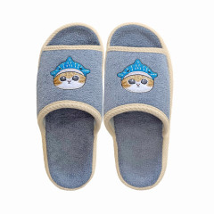 Japan Mofusand Comfort Pile Room Slippers - Shark Cat Same Nyan