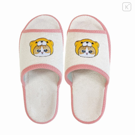 Japan Mofusand Comfort Pile Room Slippers - Bear Cat Kuma Nyan - 1