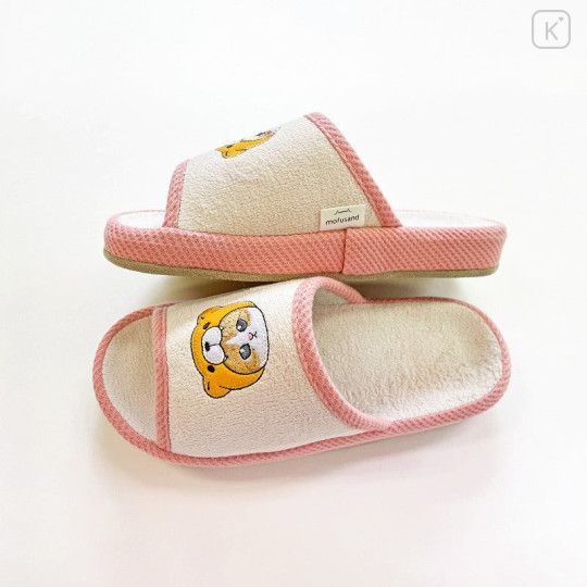 Japan Mofusand Comfort Pile Room Slippers - Bear Cat Kuma Nyan - 5