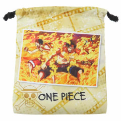 Japan One Piece Mini Drawstring Pouch - Fighting Scene Ace & Luffy