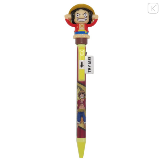 Japan One Piece Action Mascot Ballpoint Pen - Luffy - 1