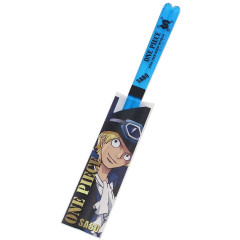 Japan One Piece Clear Chopsticks 23cm - Sabo Blue