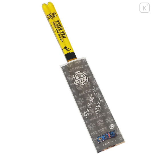 Japan One Piece Clear Chopsticks 23cm - Law Yellow - 3