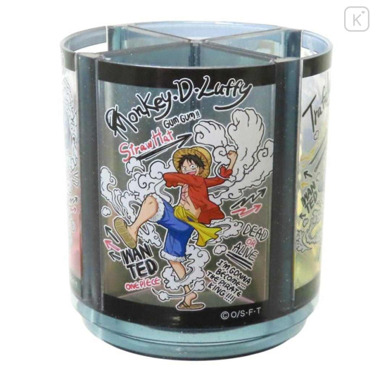 Japan One Piece Rotating Pen Stand - Luffy & Law & Kid - 1
