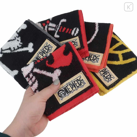 Japan One Piece Mini Towel Jacquard Handkerchief - Blackbeard Pirates - 3