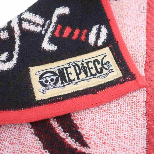 Japan One Piece Mini Towel Jacquard Handkerchief - Red Hair Pirates Shanks - 2