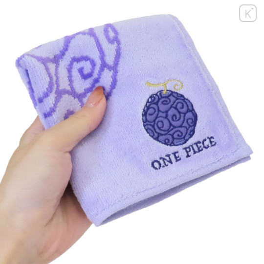 Japan One Piece Mini Towel Jacquard Handkerchief - Luffy's Devil Fruit / Gomu Gomu no Mi - 3