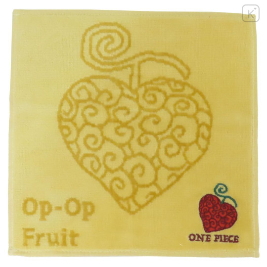 Japan One Piece Mini Towel Jacquard Handkerchief - Law's Devil Fruit / Ope Ope no Mi - 1