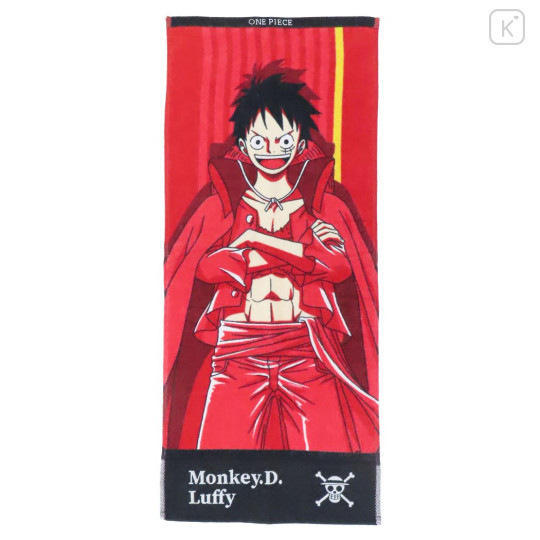 Japan One Piece Jacquard Face Towel - Luffy - 1