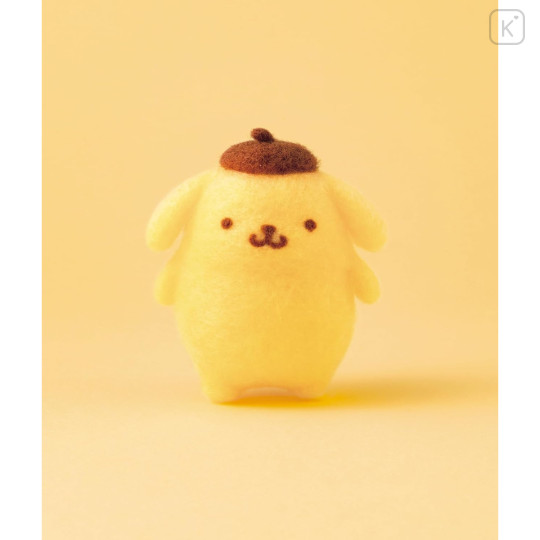 Japan Hamanaka × Sanrio Aclaine Needle Felting Kit - Pompompurin - 3