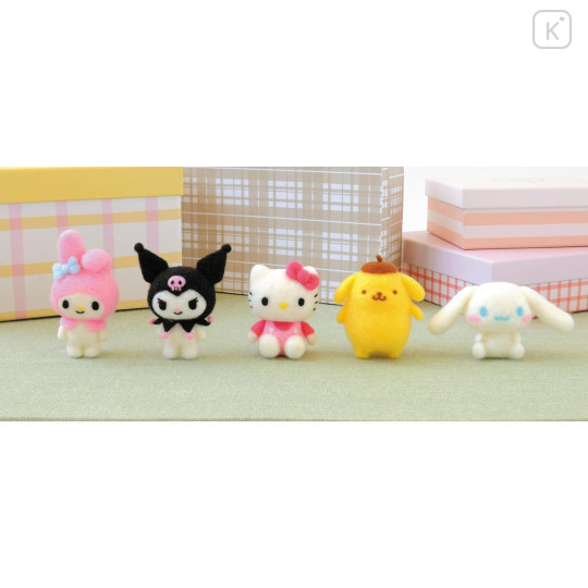 Japan Hamanaka × Sanrio Aclaine Needle Felting Kit - Pompompurin - 4