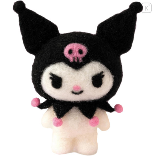 Japan Hamanaka × Sanrio Aclaine Needle Felting Kit - Kuromi - 1