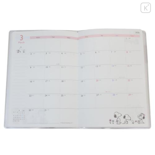 Japan Peanuts B6 Planner Monthly Schedule Book - Snoopy / Ghost Blue 2025 - 4