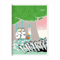 Japan Moomin B6 Planner Monthly Schedule Book - Hattifatteners & Little My & Moomintroll / 2025 - 1