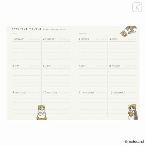 Japan Mofusand B6 Planner Weekly Schedule Book - Animal 2025 - 4