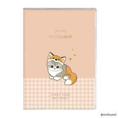 Japan Mofusand B6 Planner Weekly Schedule Book - Animal Orange 2025