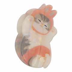 Japan Mofusand Pearl Acrylic Hair Claw Clip - Cat / Rabbit Baby Nyan