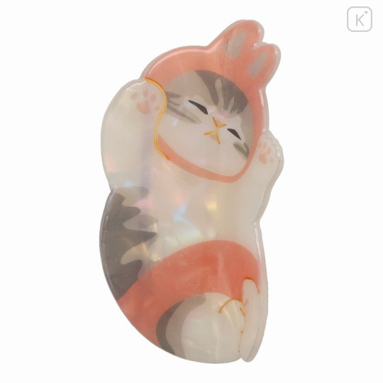 Japan Mofusand Pearl Acrylic Hair Claw Clip - Cat / Rabbit Baby Nyan - 2