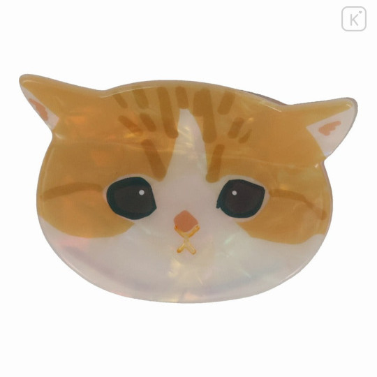 Japan Mofusand Pearl Acrylic Hair Claw Clip - Cat / Brown Nyan - 1