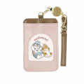 Japan Mofusand Pass Case Card Holder With Reel - Cat / Rabbit Nyan - 1