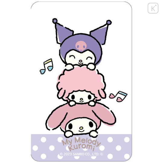 Japan Sanrio Lenticular Card - Kuromi & My Melody & My Sweet Piano / Hang Out - 2