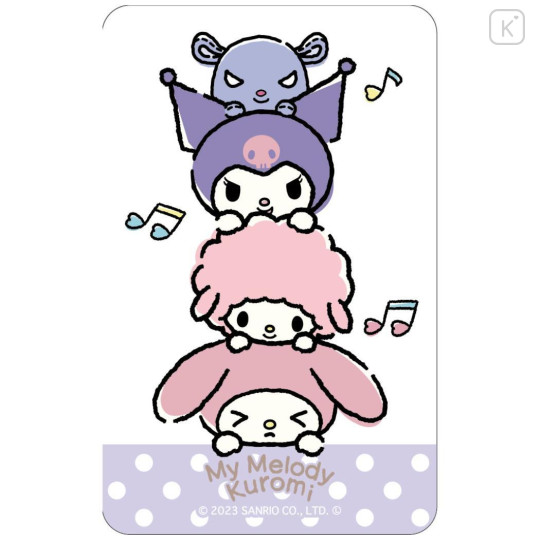 Japan Sanrio Lenticular Card - Kuromi & My Melody & My Sweet Piano / Hang Out - 3