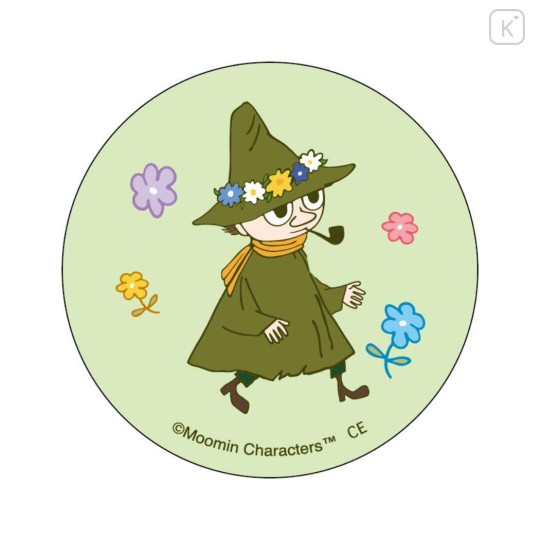 Japan Moomin Lenticular Can Badge - Snufkin / Green - 2