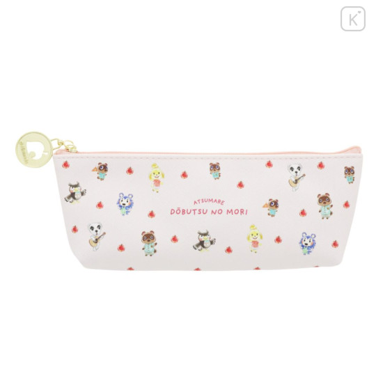 Japan Animal Crossing Pen Pouch Pencil Case - Pink - 1