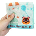 Japan Animal Crossing Mini Towel Jacquard Handkerchief - Tom Nook Tanukichi - 4