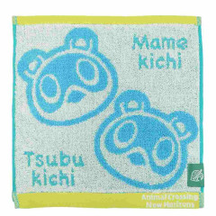 Japan Animal Crossing Mini Towel Jacquard Handkerchief - Timmy & Tommy Mamekichi & Tsubukichi