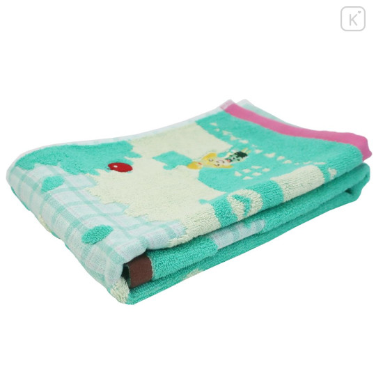 Japan Animal Crossing Jacquard Face Towel - Isabelle Shizue / Yellow Dog - 2