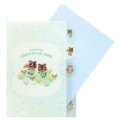 Japan Animal Crossing 5 Pockets A4 Clear File - Green - 3