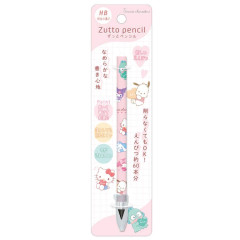 Japan Sanrio Zutto Pencil - Characters / Pink Heart