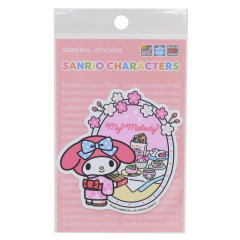 Japan Sanrio Vinyl Sticker - My Melody / Kimono Afternoon Tea A