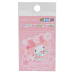 Japan Sanrio Vinyl Sticker - My Melody / Kimono Sakura